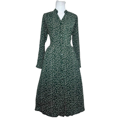Green Floral Mini Dress