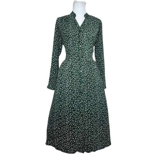 Green Floral Mini Dress