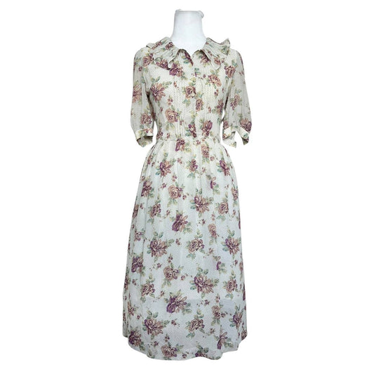Vintage Floral Day Dress