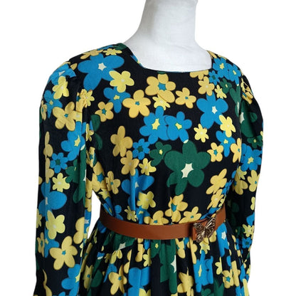 Tiered Floral Midi Dress