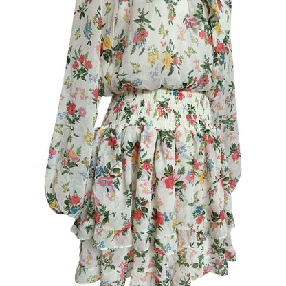 Floral Mock Neck Mini