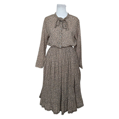 Vintage Bow-Tie Floral Dress