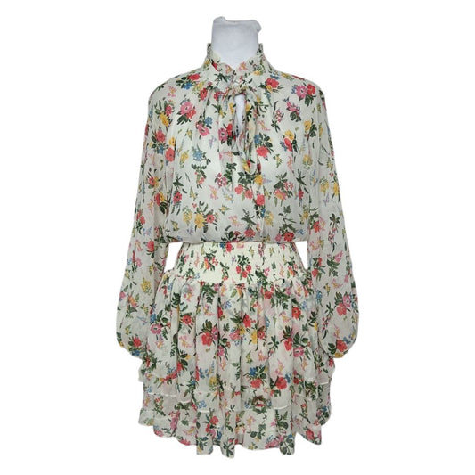 Floral Mock Neck Mini