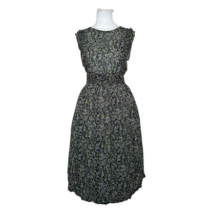 Sleeveless Patterned Midi Dress