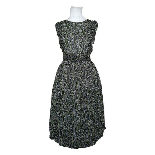 Sleeveless Patterned Midi Dress