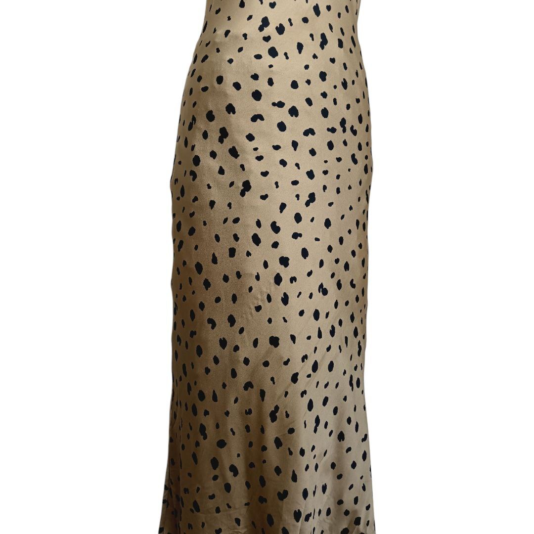 Brown Leopard Spaghetti Strap Dress