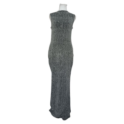 Silver Sequin Maxi Dress