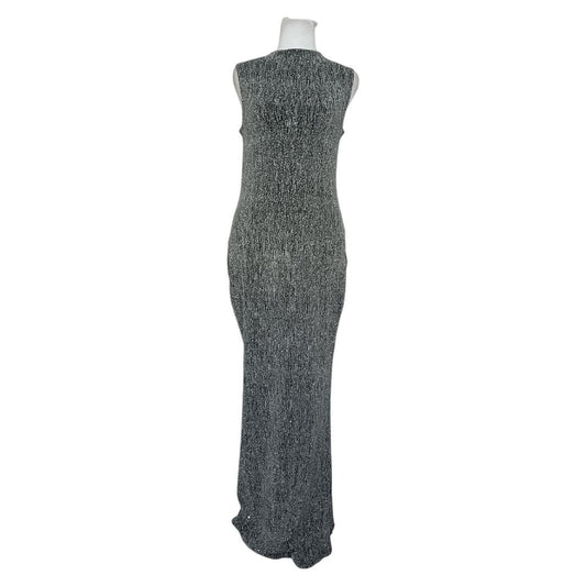 Silver Sequin Maxi Dress