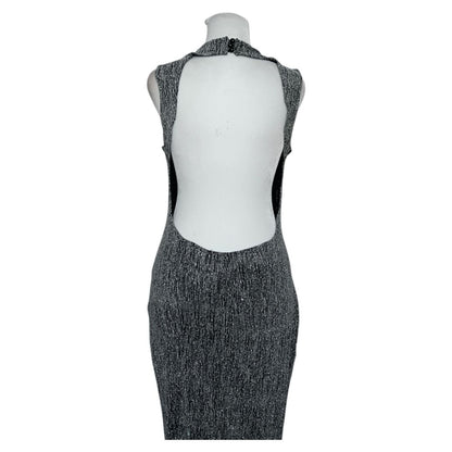 Silver Sequin Maxi Dress