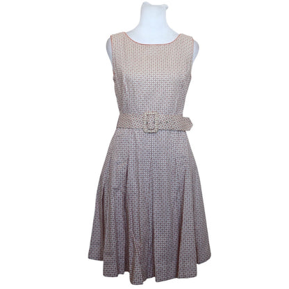 Belted Flare Dress