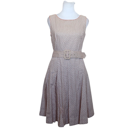 Belted Flare Dress