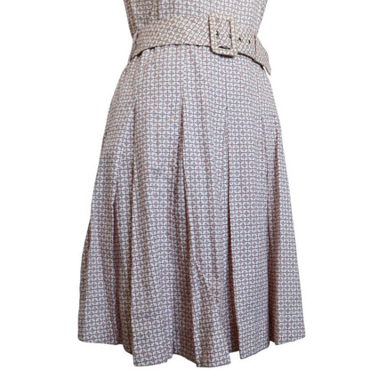 Belted Flare Dress