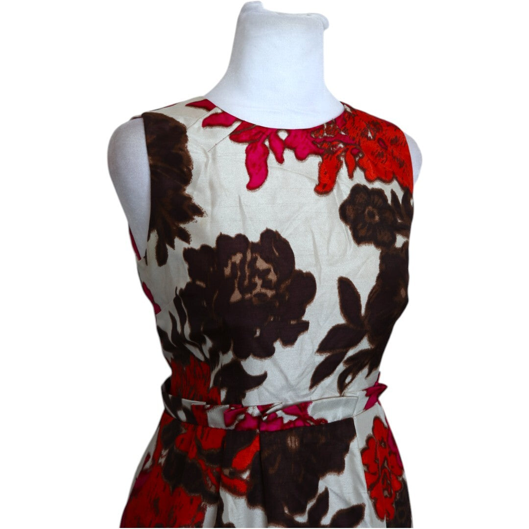 Belted Floral Dress