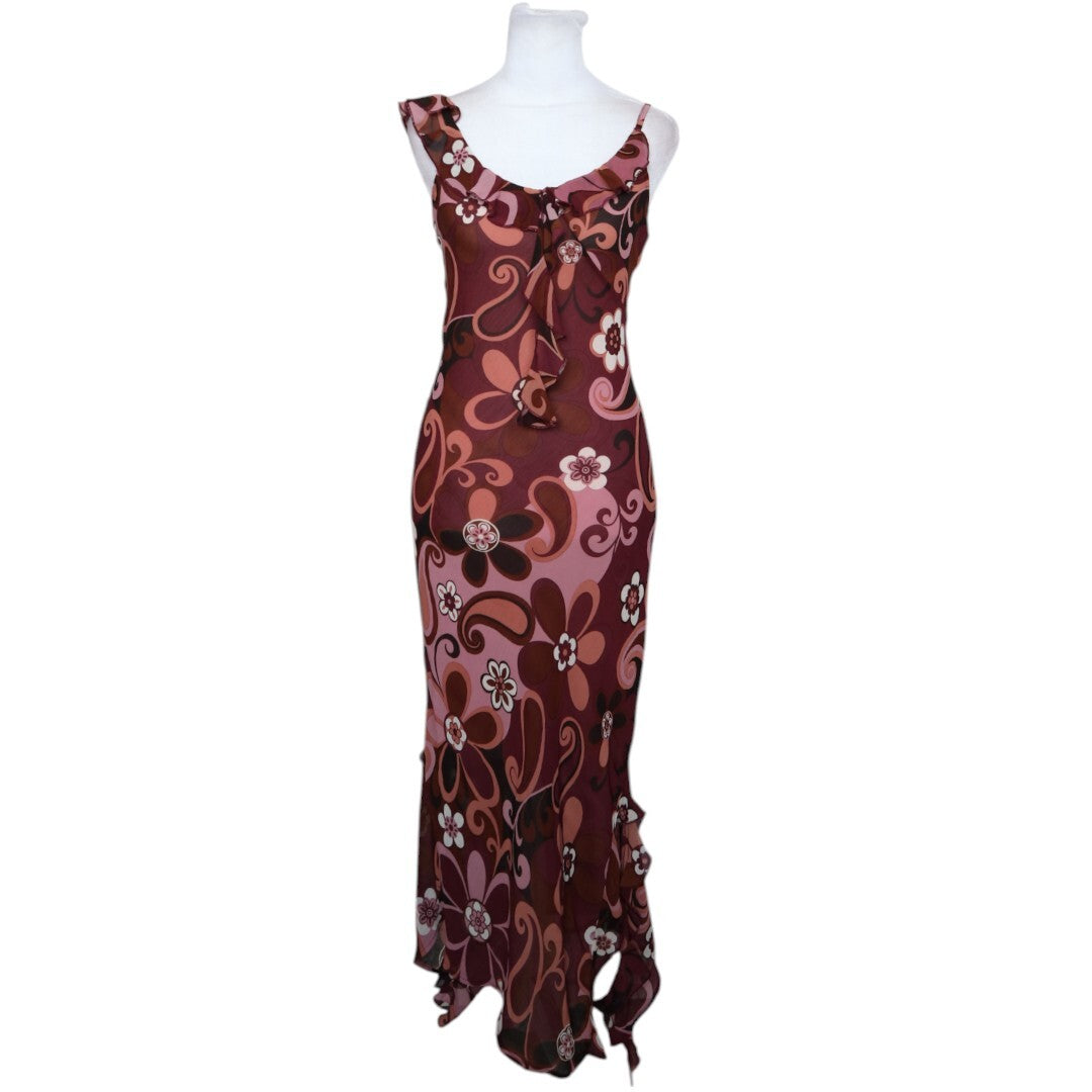 Ruffled Floral Maxi