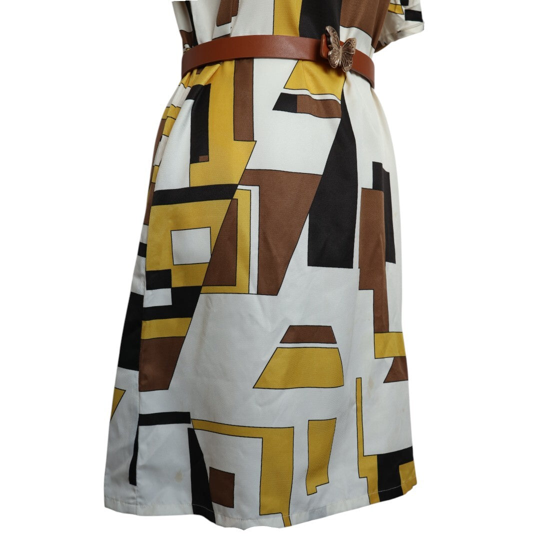 Geometric Print Dress