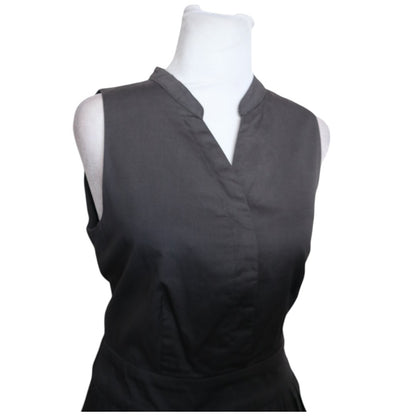 Button-Front V-Neck Dress