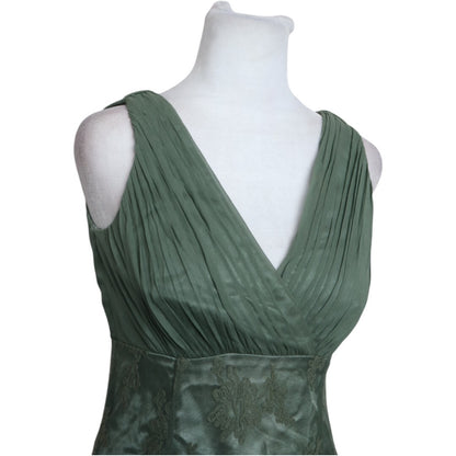 Satin Sage Dress