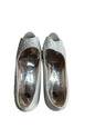 Sparkling Silver Peep-Toes