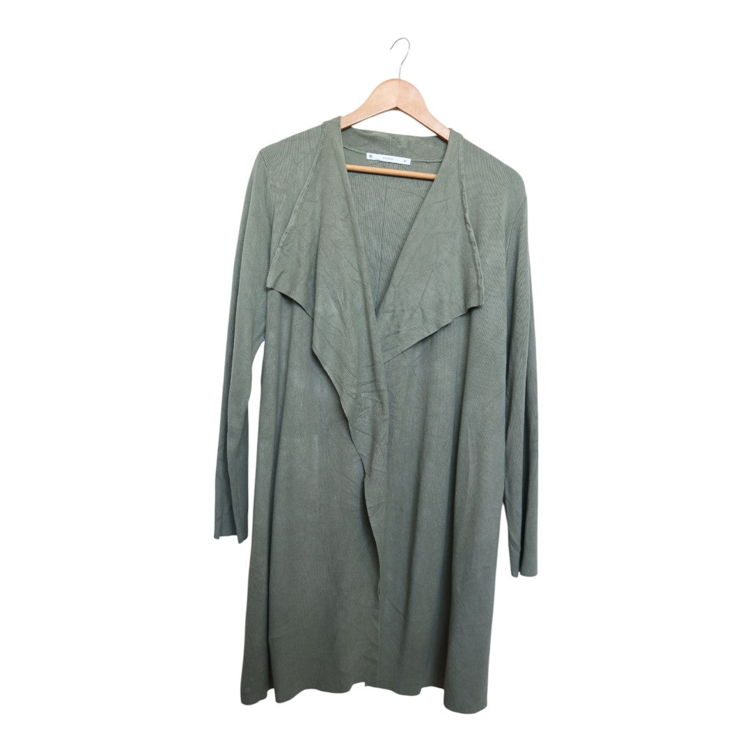 Olive Waterfall Cardigan