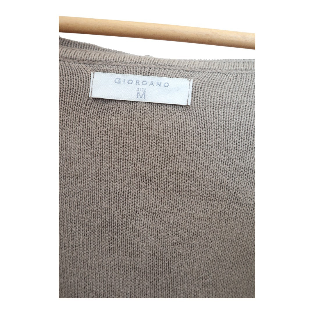 Beige Pocket Cardigan
