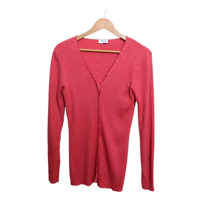 Coral Cotton Cardigan
