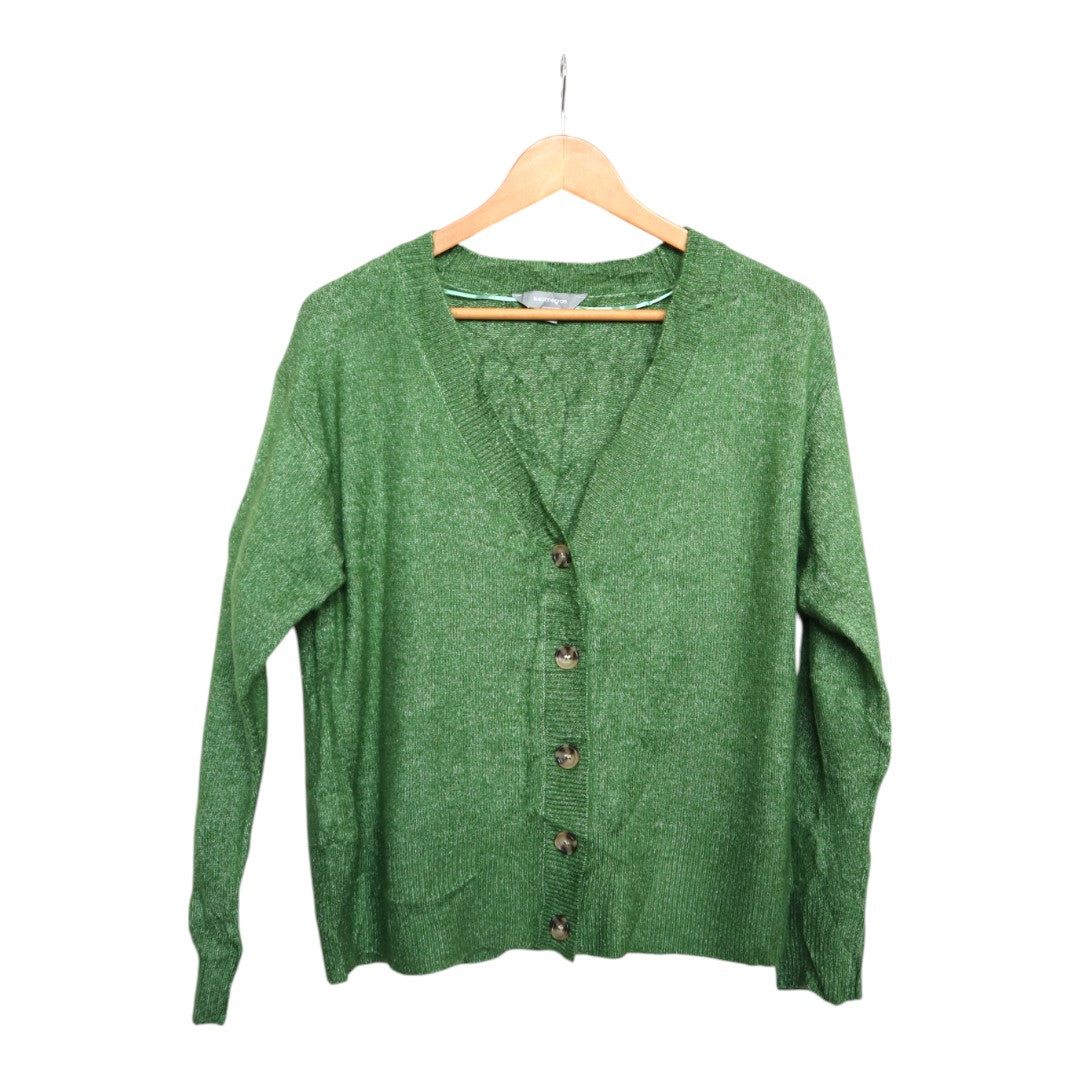 Green Button Cardigan