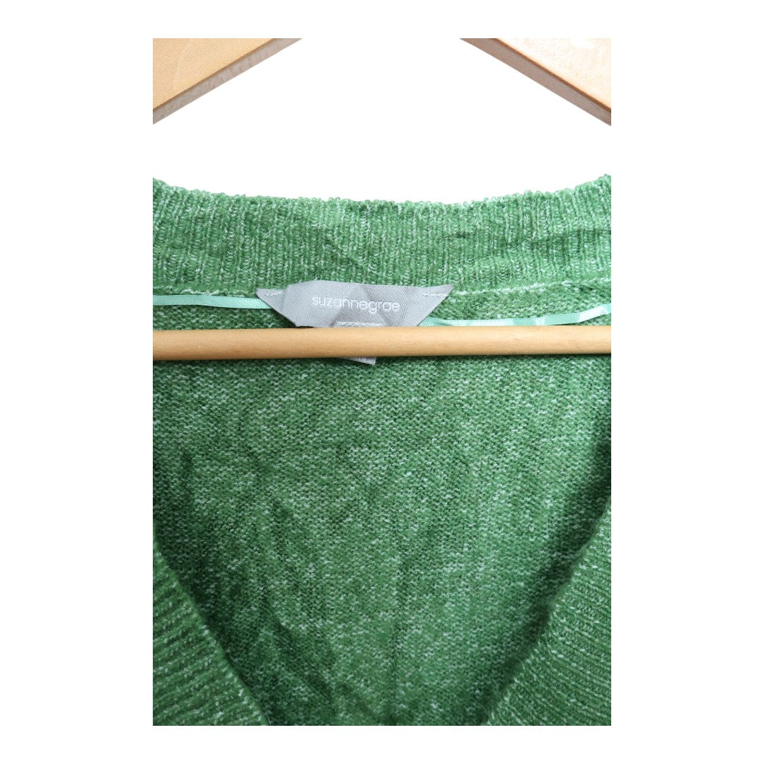 Green Button Cardigan