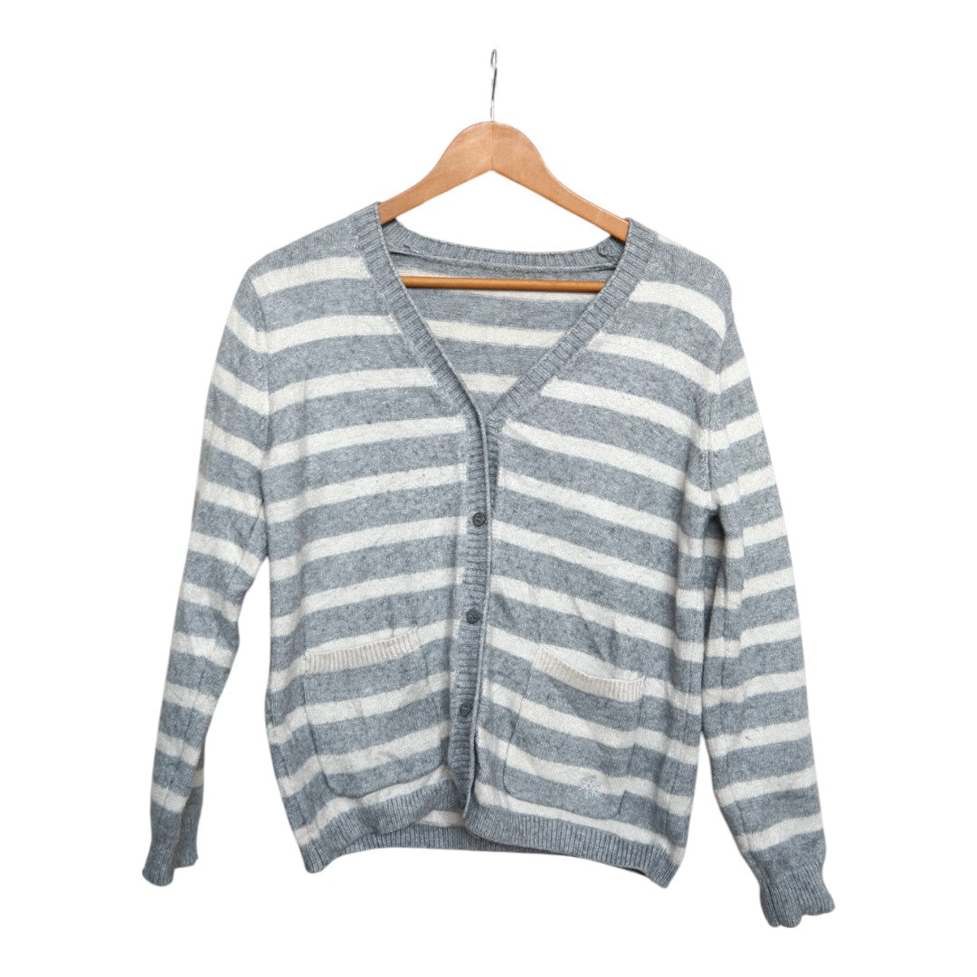 Striped V-Neck Cardigan