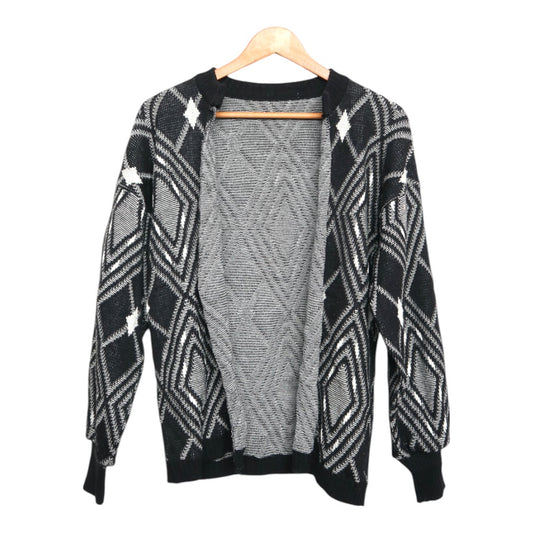 Geometric Statement Cardigan