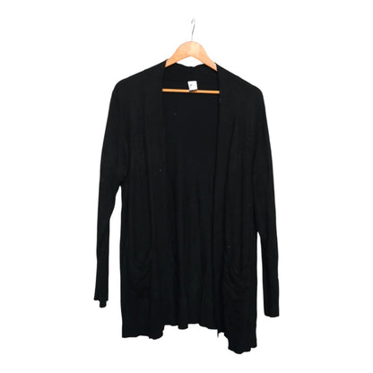 Black Minimalist Cardigan